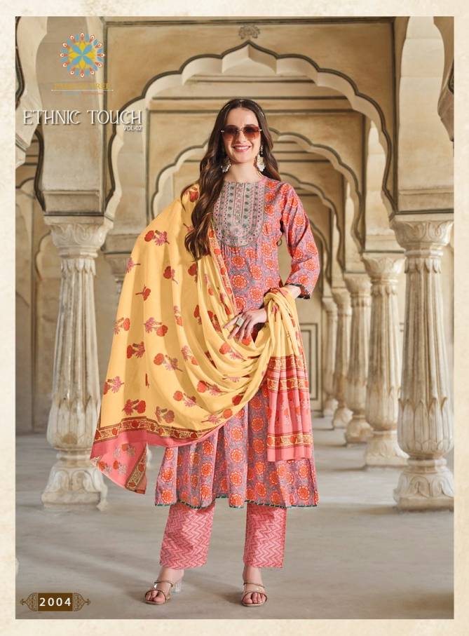 Ethnic Touch Vol 2 By Passion Tree Embroidery Cotton Readymade Suits Wholesale Online
